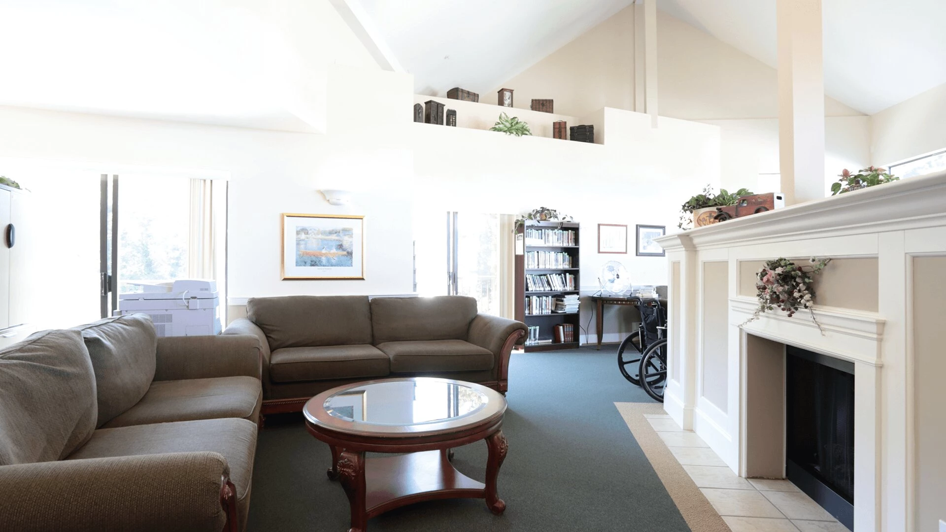 Common Area with fireplace at RCG